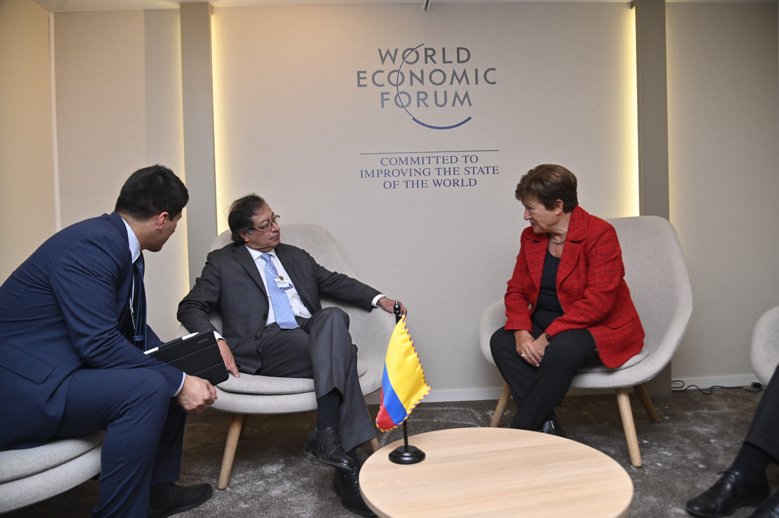 Gustavo Petro und Kristalina Georgieva